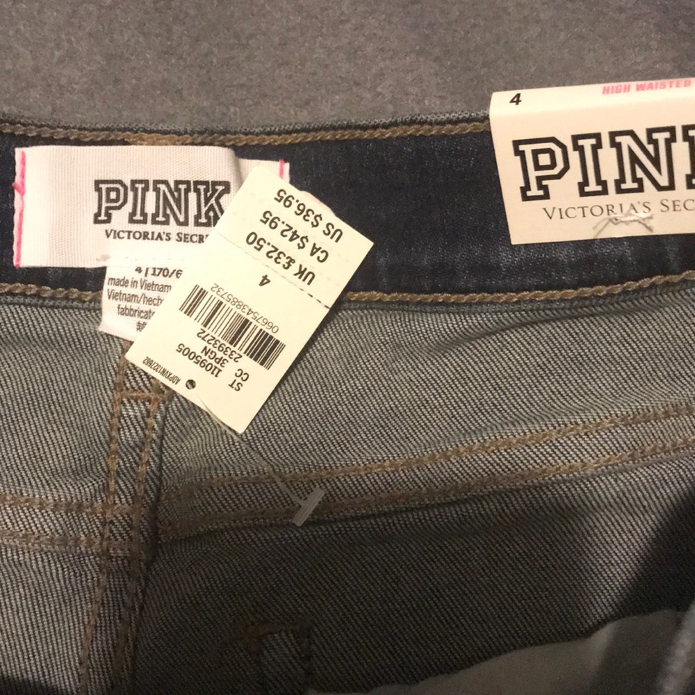 Pink Victoria’s Secret Jean Shorts - Picture 2 of 3